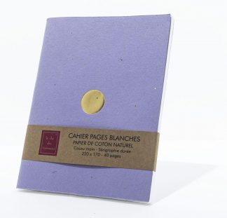 Cahier Classic pages blanches Lilas