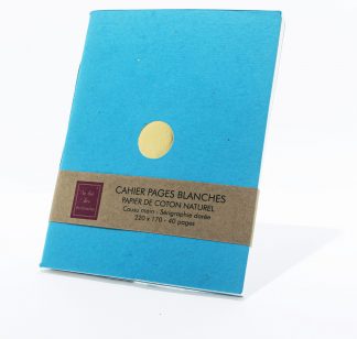 Cahier Classic Turquoise pages blanches