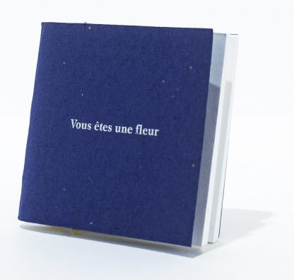 Carnet Vous êtes une fleur Bleu